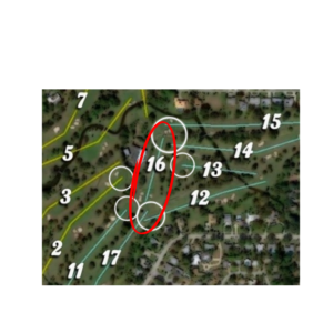 Sara Bay CC course layout near the 16th green